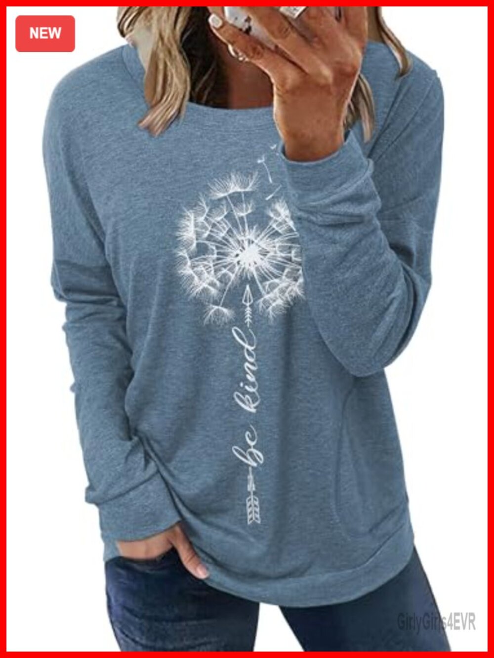 Womens Oversized Long Sleeve Tunic Rayon Spandex Crew Neck Pullover Pocket
